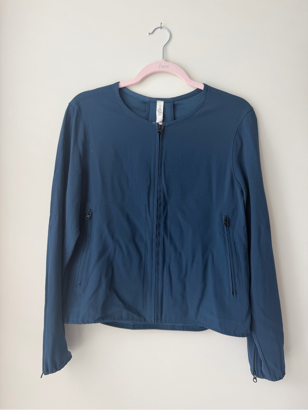 lululemon athletica the lab Navy Blue Zip-Front Lightweight Jacket